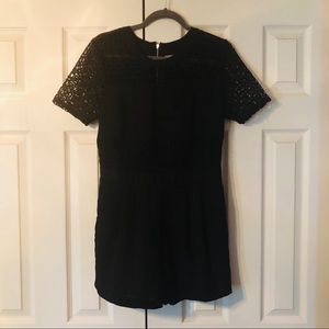 Neiman Marcus Elegant Black Romper